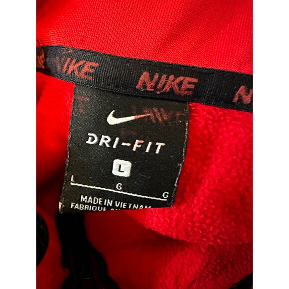 Nike Dri-Fit Quarter Zip Pullover, Red, Men's Size Large - Picture 5 of 5